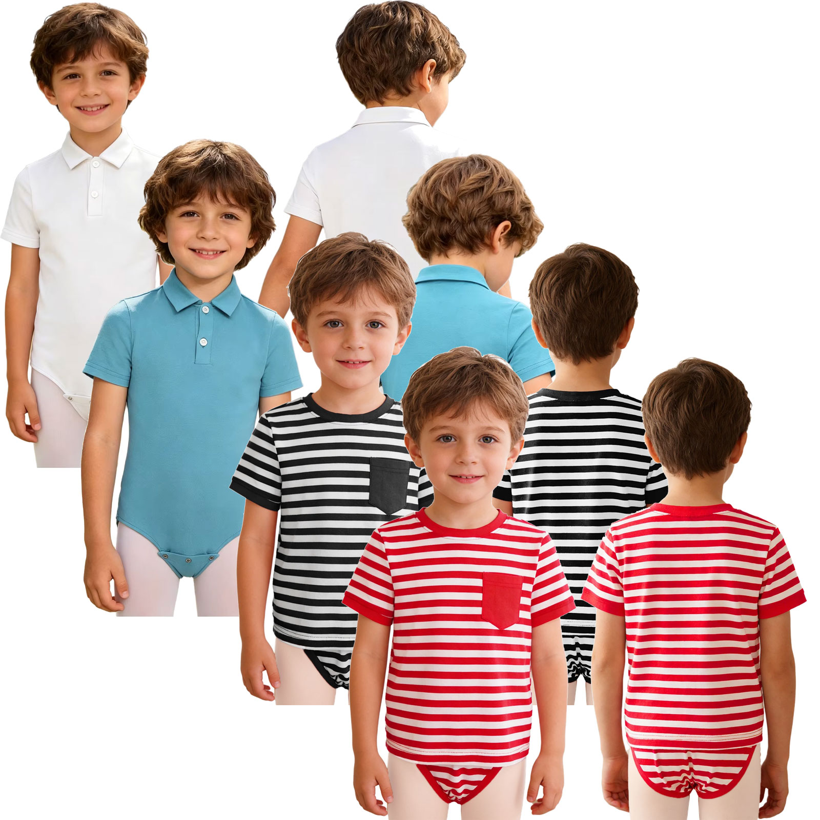 Summer Clothing Boys - 어린이 특수 필요 의상용 적응형 레오타드