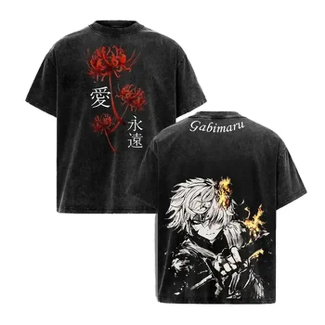 Summer Japanese Clothing - 일본 애니메이션 Hell's Paradise 티셔츠 Gabimaru