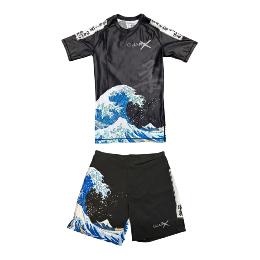 Summer Japanese Clothing - 일본 우키요에 오션 웨이브 브라질리안 주짓수
