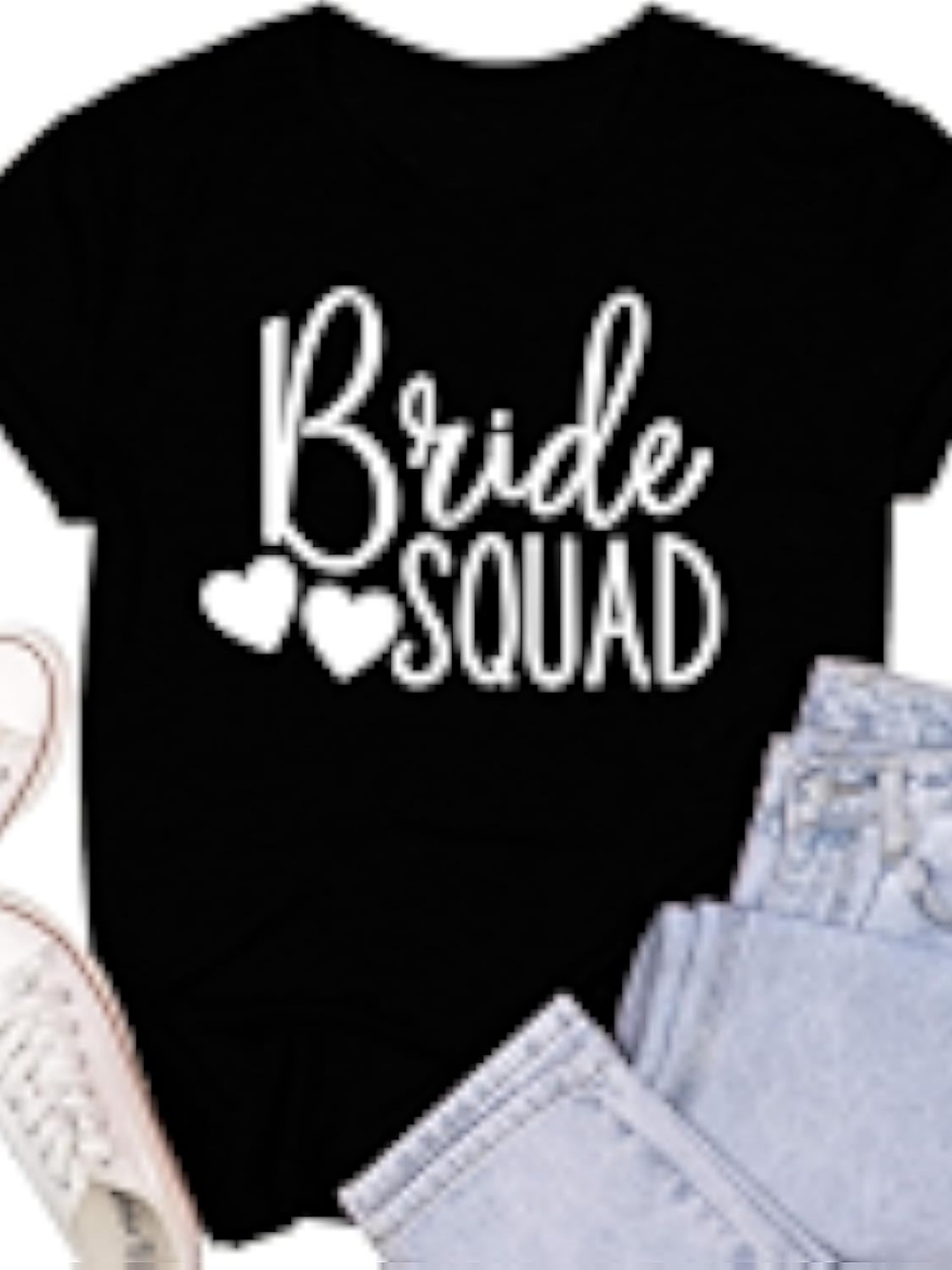 Summer Clothing Must Haves - 플러스 사이즈 여성용 반팔 티셔츠 Bride
