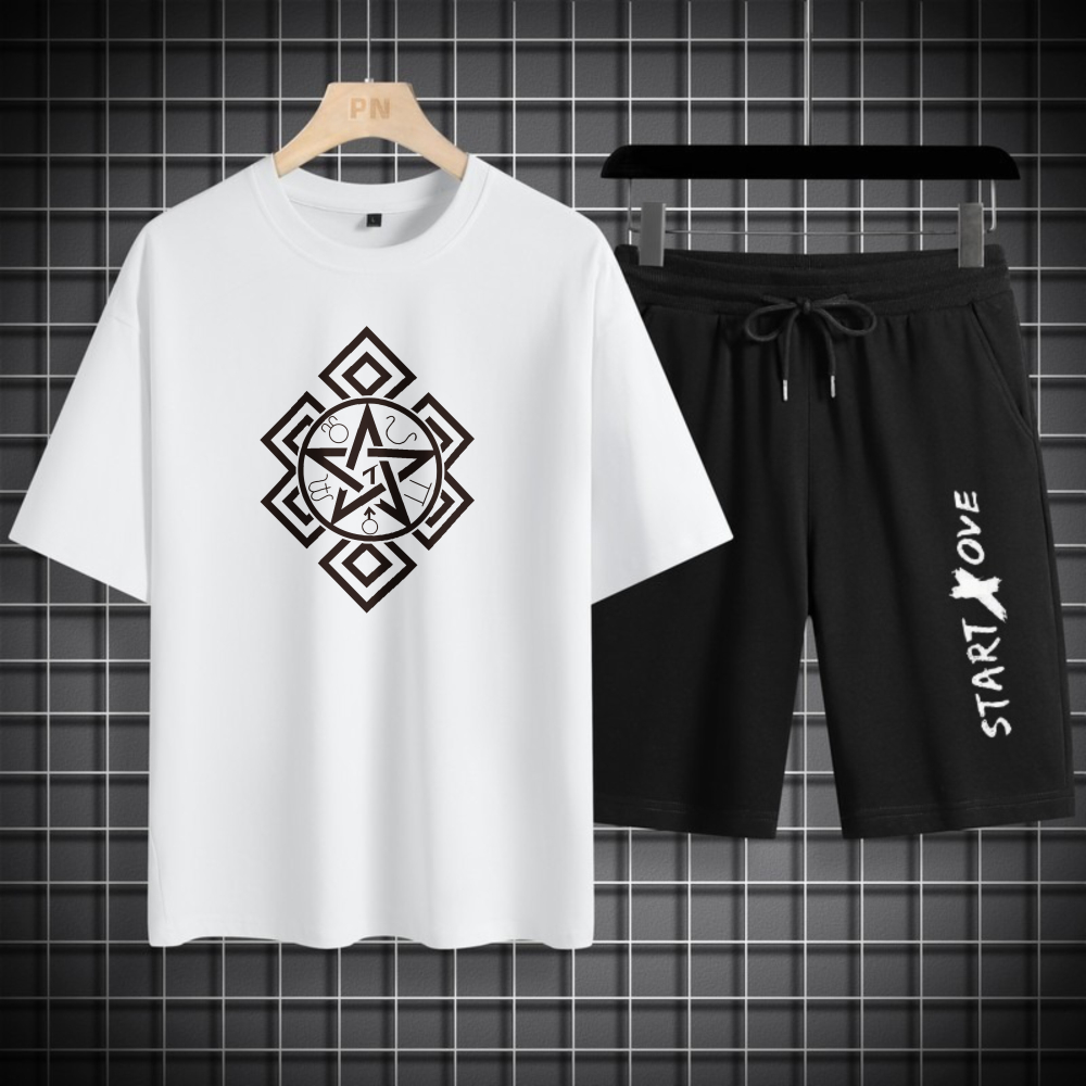 Summer Clothing Drip - 남성용 티셔츠 세트 1개 2026 봄/여름