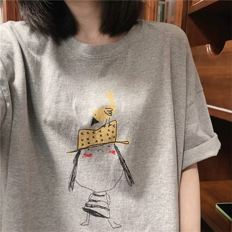 Summer Clothing Brands - 남성용 루즈핏 반팔 티셔츠 순면 하프