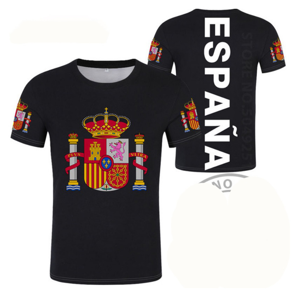 Summer Clothing In Spanish - 스페인 축구 유니폼 3D 스페인 엠블럼을