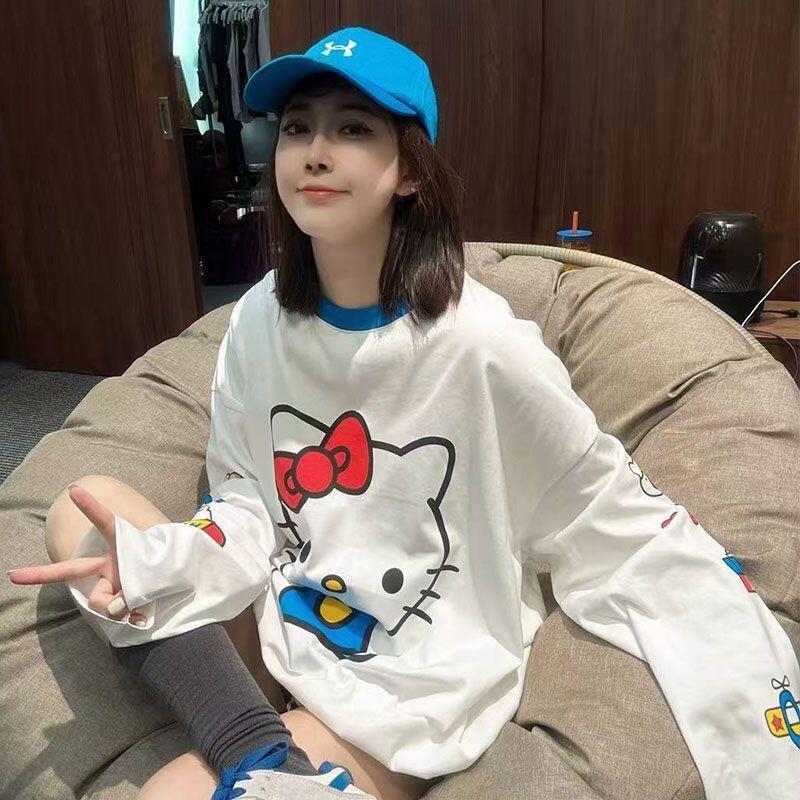 Summer Clothing Long Sleeve - 긴팔 헬로 키티 여름 새 스타일