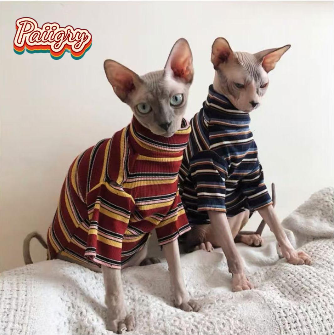Summer Clothing Must Haves - 하이 콜드 레트로 스타일 고양이 애완동물