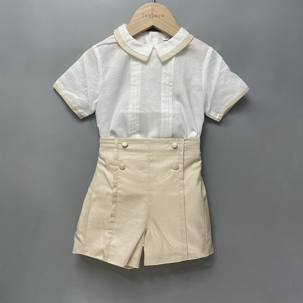 Summer Clothing In Spanish - 2Pcs 어린이 부티크 의류 소년 스페인어
