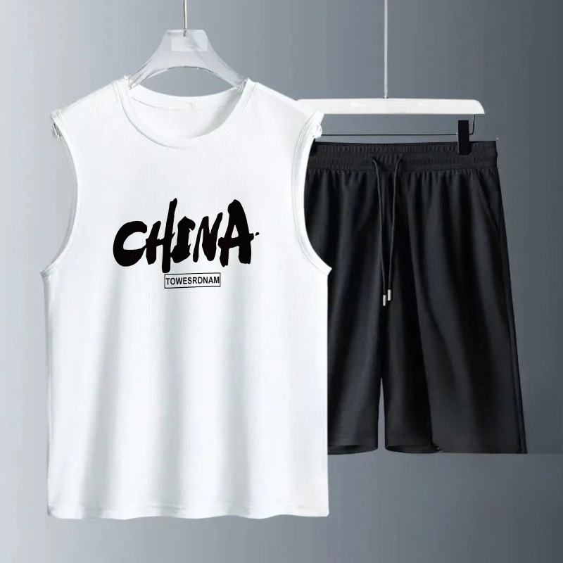 Summer Clothing Drip - 남성용 탱크탑 세트 2026 여름 빠른
