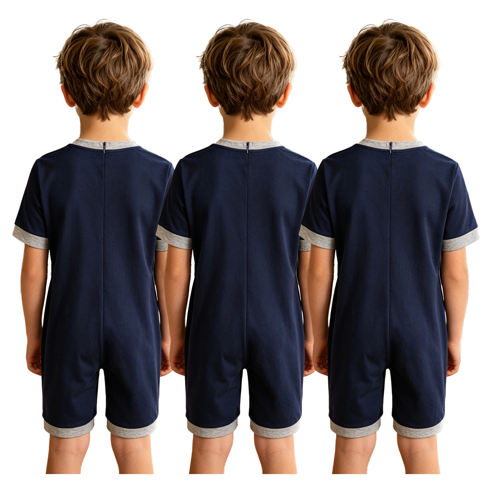 Summer Clothing Boys - 3피스 아동용 특수 필요 아동용 롬퍼,