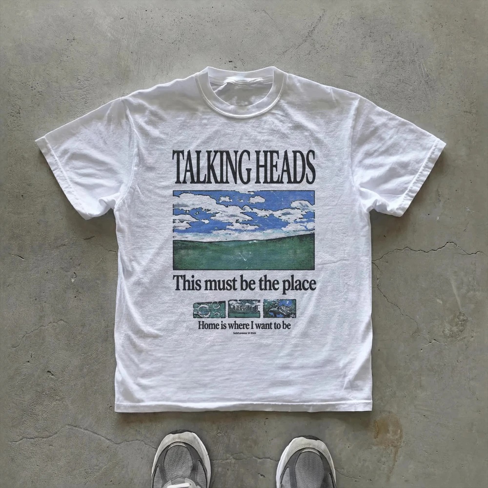 Summer Clothing Places - Talking Heads 그래픽 티셔츠 This Must