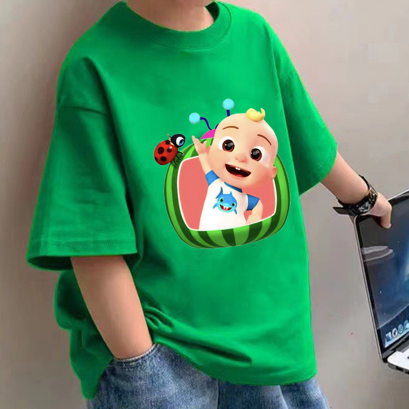 Summer Clothing Boys - Cocomelons 베이비 티셔츠 애니메이션 코튼 반팔
