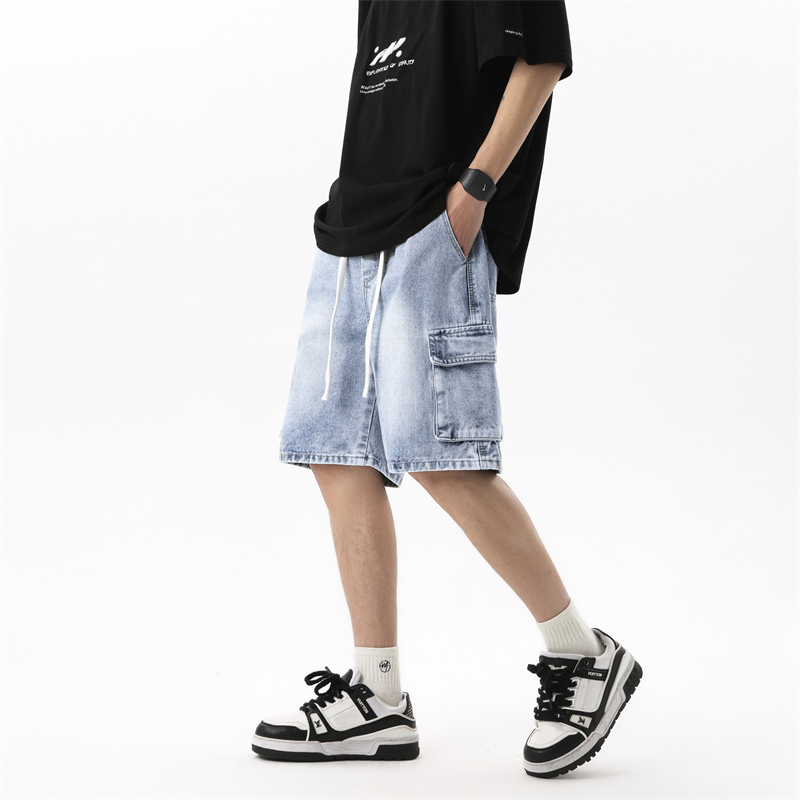 Summer Clothing Brands - 여름 남성 데님 반바지 레트로 패션