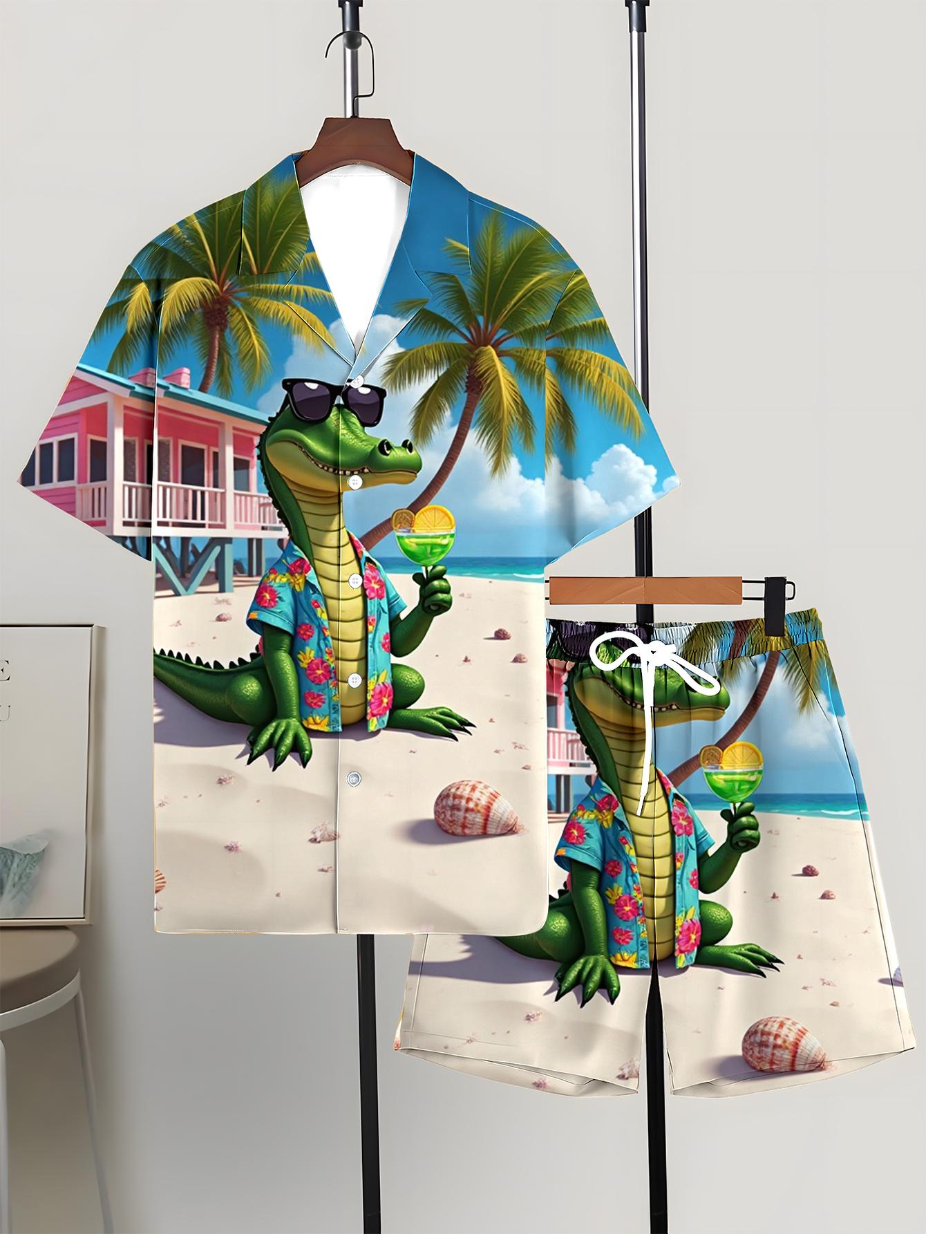 남성 셔츠 세트 2026 봄/여름 드립 의류 3D 프린 - Summer Clothing Drip 리뷰 및 가격