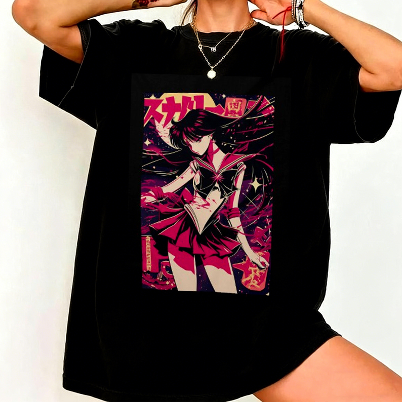 세일러문 레트로 90년대 애니메이션 그래픽 티셔츠 여름 - Summer Japanese Clothing 리뷰 및 가격