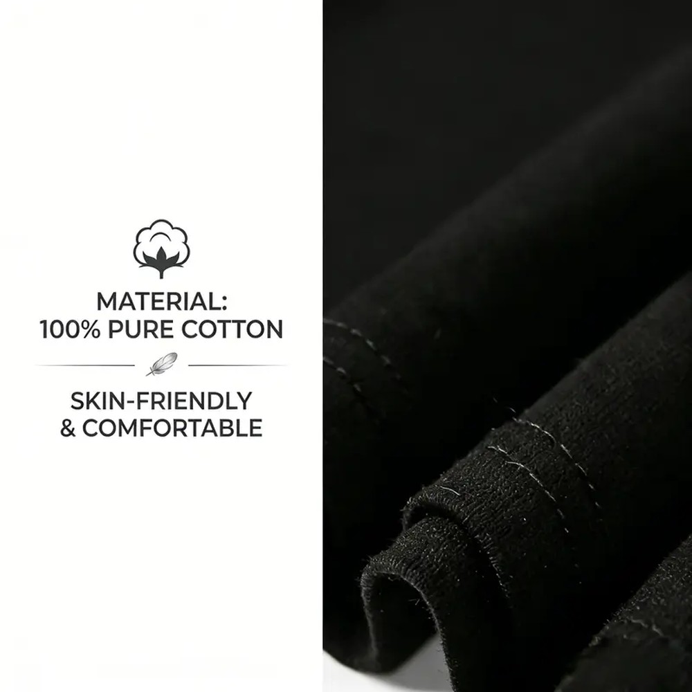 남성용 면 라운드넥 반팔 그래픽 티셔츠 - 클래식한 