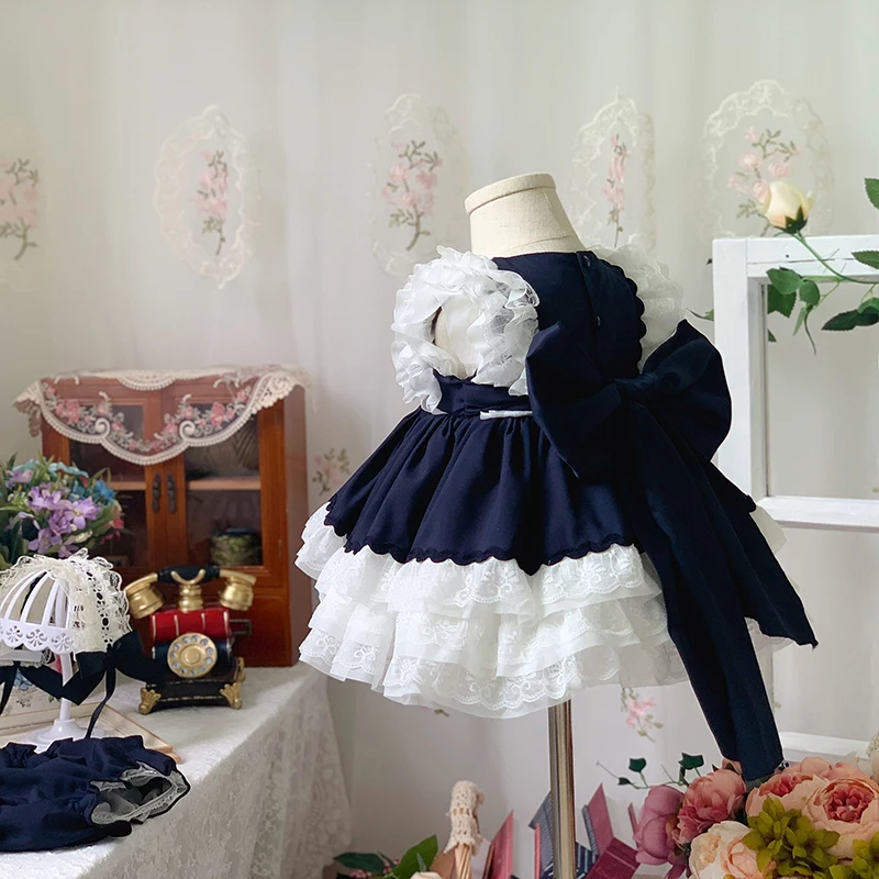 아기 의류 스페인어 빈티지 로리타 볼 가운 레이스 보우 - Summer Clothing In Spanish 리뷰 및 가격