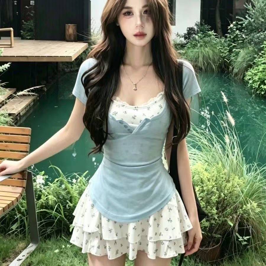 로리타 스타일 일본식 스위트 2피스 세트 여성 캐주얼  - Summer Japanese Clothing 리뷰 및 가격