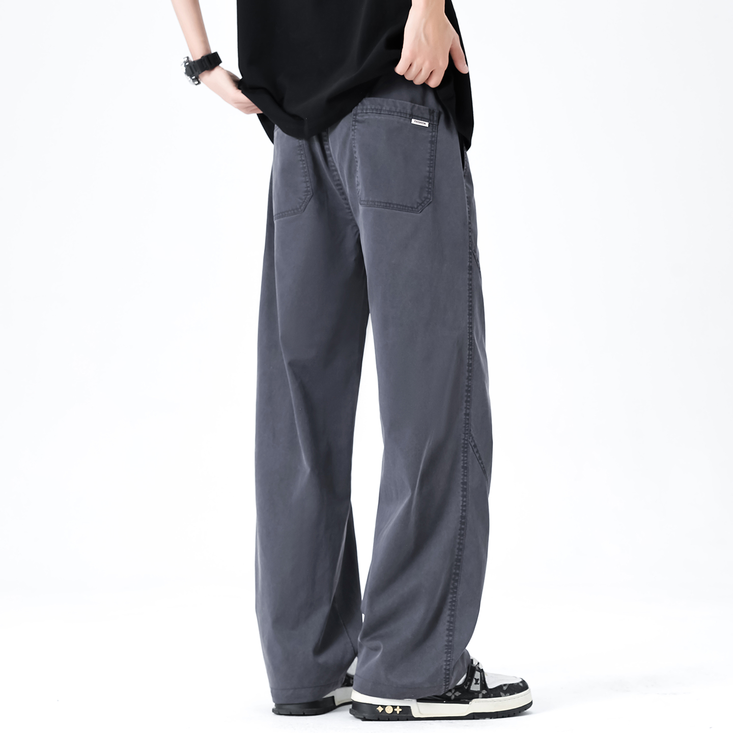 브랜드 의류 남성 봄 여름 루즈핏 스트레이트 레그 팬츠 - Summer Clothing Brands 리뷰 및 가격