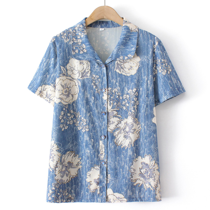 할머니 스타일 여름 셔츠 반팔 중년 및 노인 여성 의류 - Summer Clothing Over 60 리뷰 및 가격