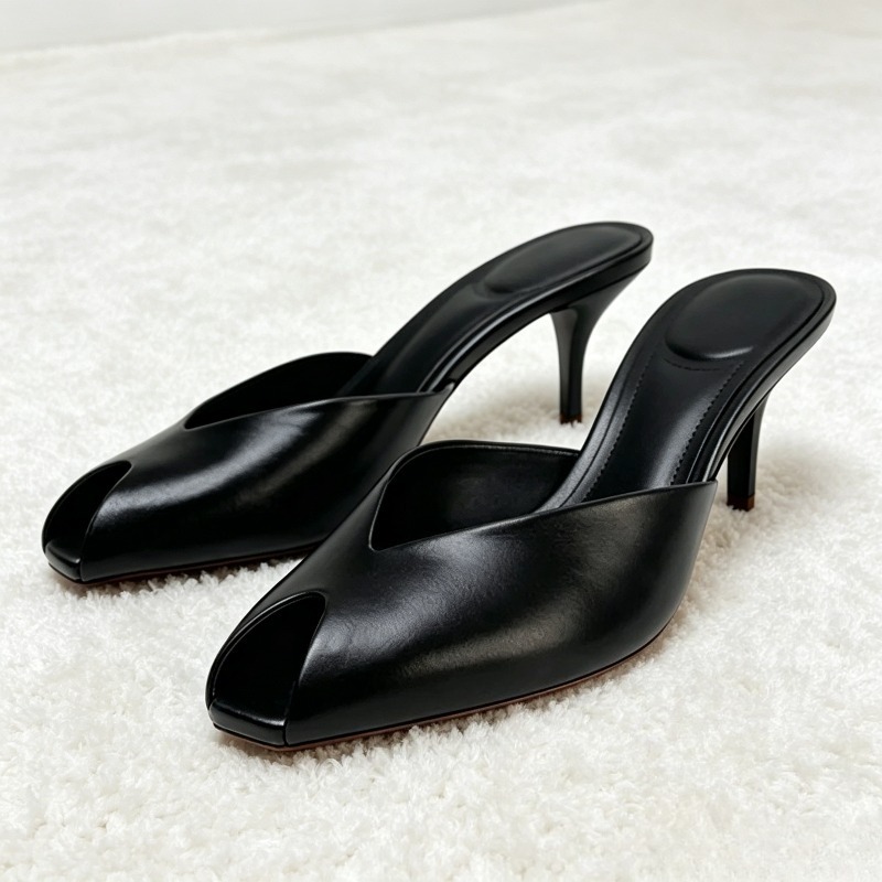 섹시한 오픈토 디자인 브랜드 하이힐 슬리퍼 여성용 고품 - Summer Clothing Brands 리뷰 및 가격