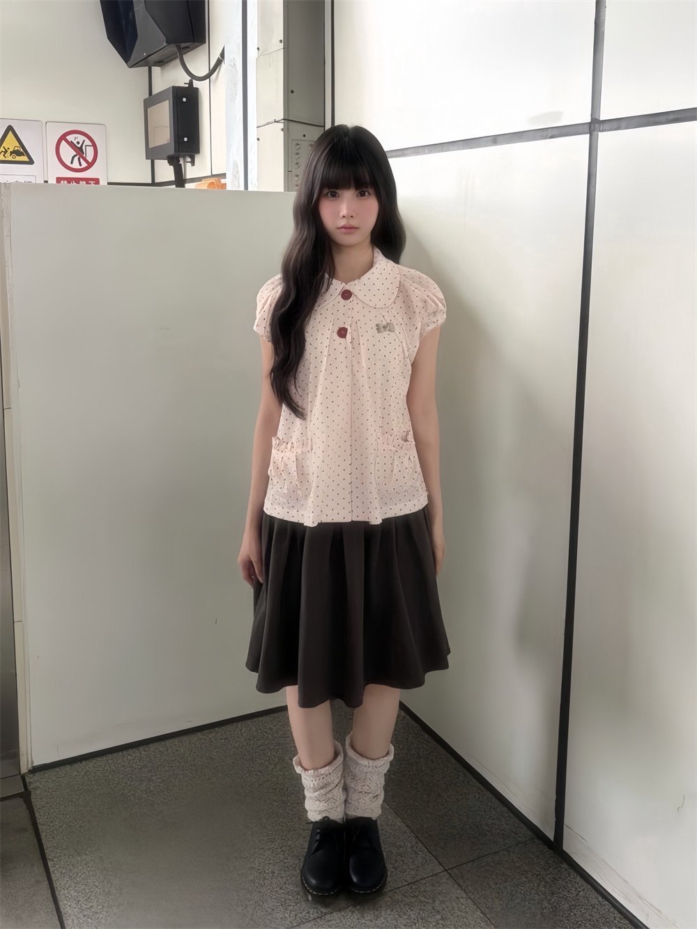 여름 빈티지 폴카 도트 반팔 셔츠와 하프 스커트 투피스 - Summer Japanese Clothing 리뷰 및 가격