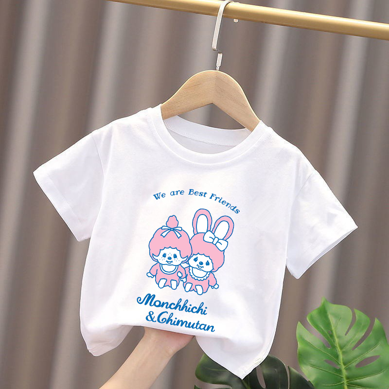 Monchhichi 키즈 티셔츠 애니메이션 피규어 소년 - Summer Clothing Boys 리뷰 및 가격