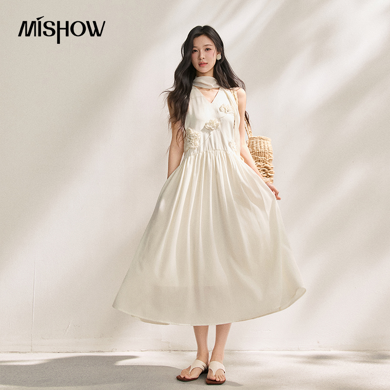 MISHOW 여성용 Lyocell 3D 플라워 미디 드 - Sundress Midi Floral 리뷰 및 가격