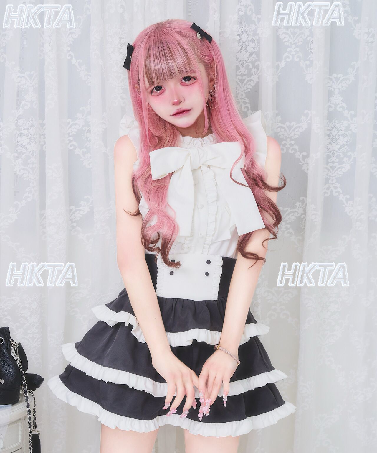 오리지널 일본식 귀여운 큰 나비넥타이 반팔 셔츠 케이크 - Summer Japanese Clothing 리뷰 및 가격