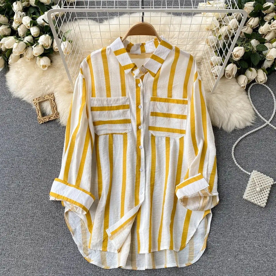 블라우스 여성 2026 캐주얼 와이드 스트라이프 루즈핏 - Summer Days Clothing 리뷰 및 가격