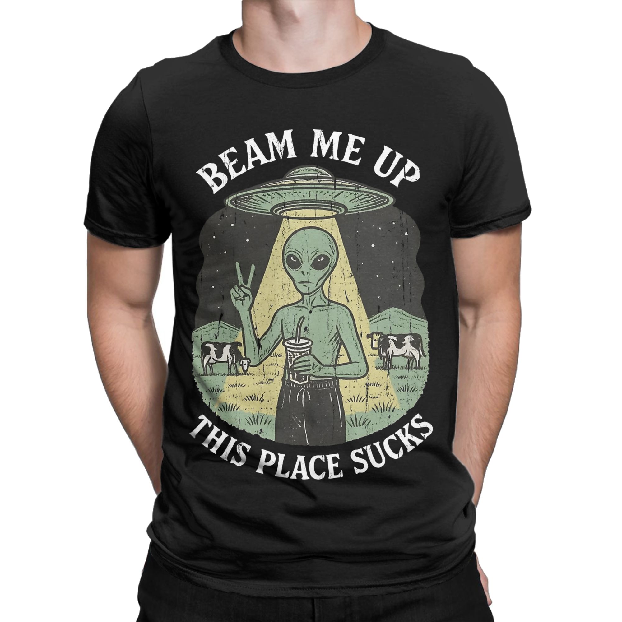Funny Beam Me Up This Place Su - Summer Clothing Places 리뷰 및 가격