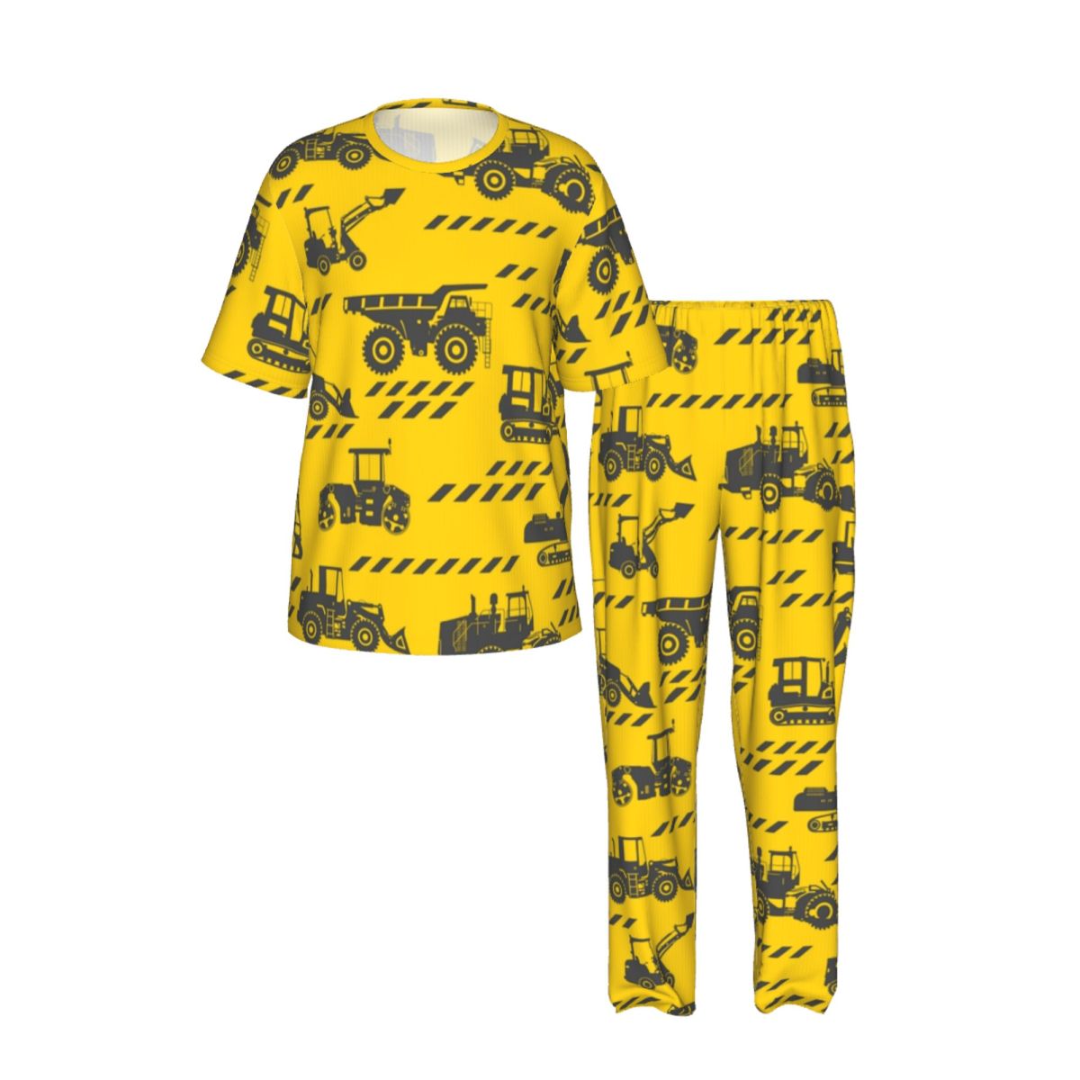 남성 잠옷 세트 반팔 긴 바지 만화 기계 트럭 잠옷 여 - Summer Clothing Long Sleeve 리뷰 및 가격