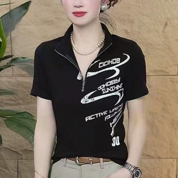 2026년 여름 유행 슬림핏 반팔 티셔츠 스탠드 칼라  - Summer Clothing Over 60 리뷰 및 가격